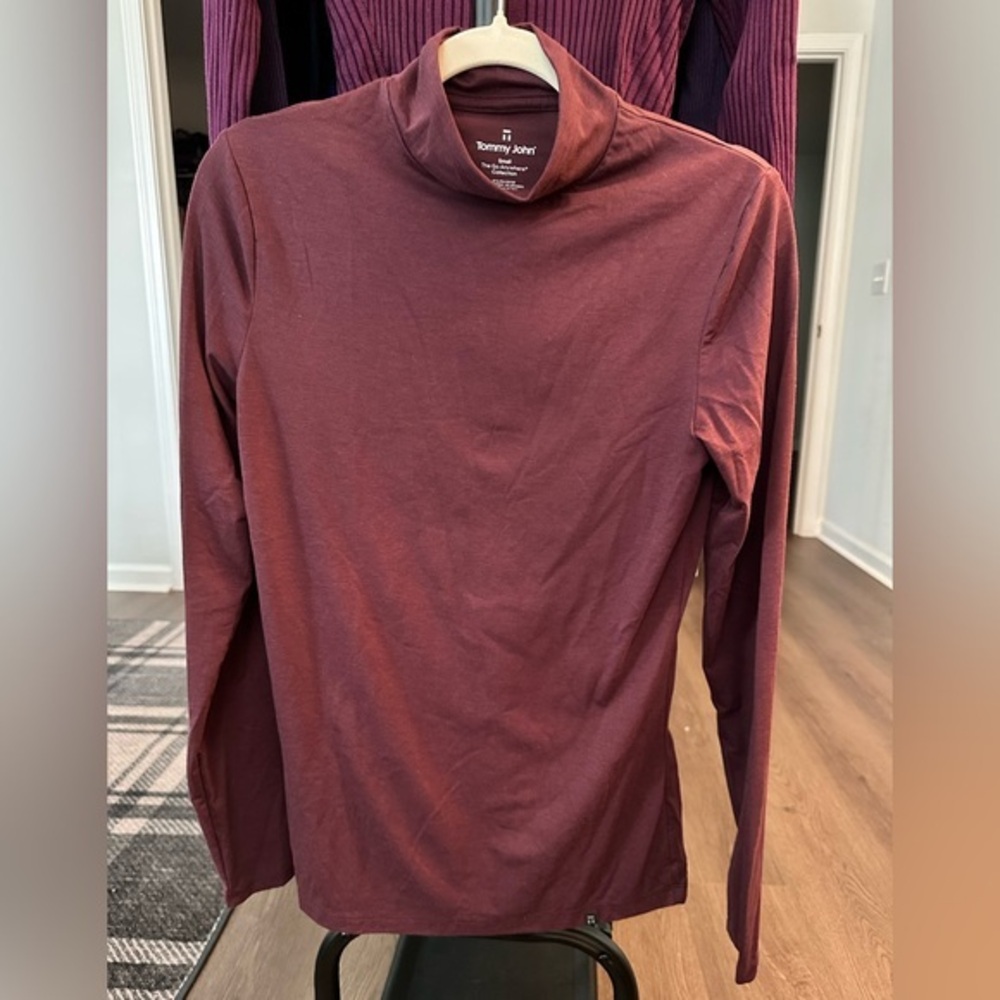 Tommy John Long Sleeve Top in Deep Mauve